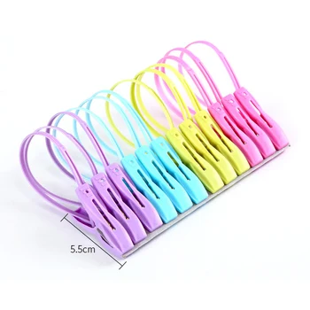 12pcs Plastic Clothespins Portable Hook Laundry Clips Bra Socks Hanger Anti Wind 66CY
12pcs Plastic Clothespins Portable Hook Laundry Clips Bra Socks Hanger Anti Wind 66CY