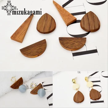 Natural Wooden Geometric Water Drop Charms Beads 10pcs/lot For DIY Bohemia Drop Fashion Earrings Jewelry Making Accessories 
Natural Wooden Geometric Water Drop Charms Beads 10pcs/lot For DIY Bohemia Drop Fashion Earrings Jewelry Making Accessories