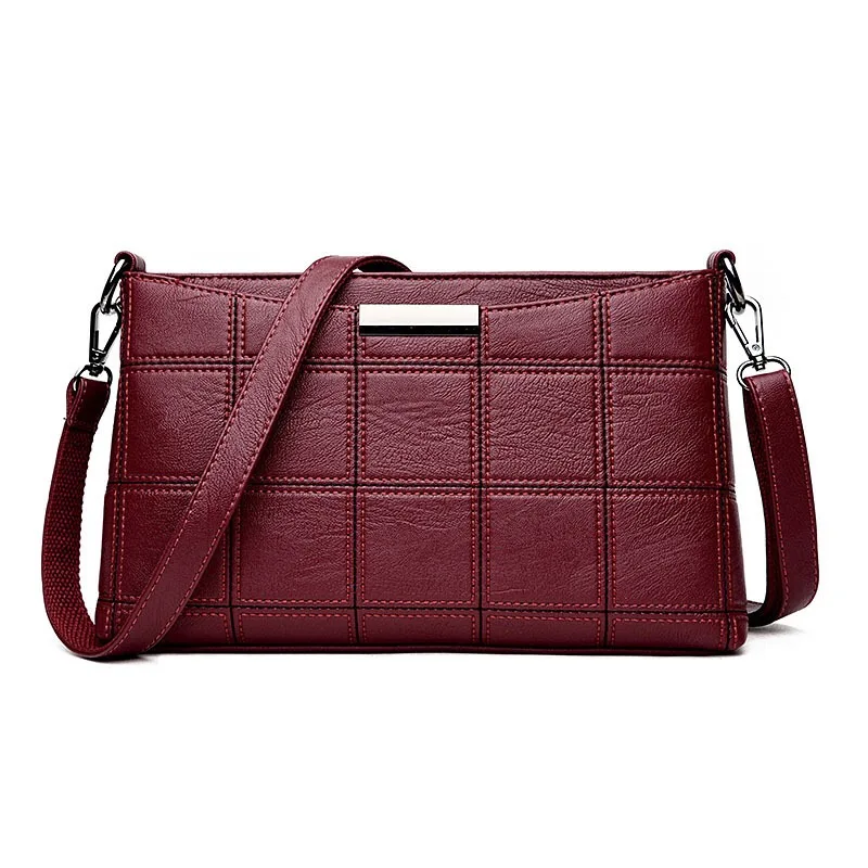 Women Handbag Leather Plaid Messenger Bags Main Shoulder Bags Women Crossbody Bag Ladies Designer High Quality Handbags
Women Handbag Leather Plaid Messenger Bags Main Shoulder Bags Women Crossbody Bag Ladies Designer High Quality Handbags