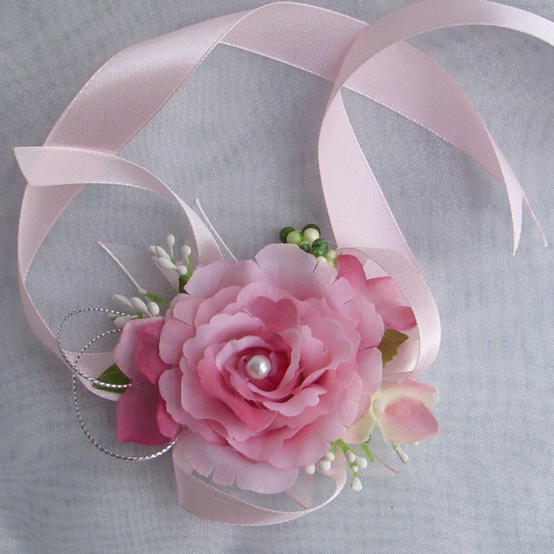 1PC Bridal or Bridesmaid Flower Wrist Corsage Artificial Silk Open Rose With Flexible Band for Prom Wedding party decor
1PC Bridal or Bridesmaid Flower Wrist Corsage Artificial Silk Open Rose With Flexible Band for Prom Wedding party decor