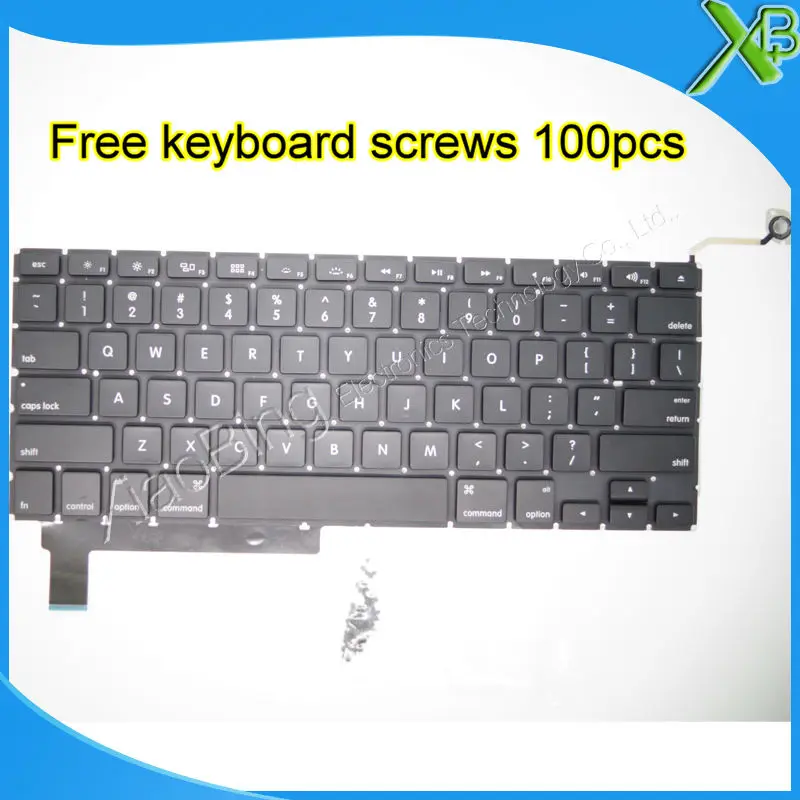 Brand New For MacBook Pro 15.4" A1286 US keyboard+100pcs keyboard screws 2009-2012 Years
Brand New For MacBook Pro 15.4" A1286 US keyboard+100pcs keyboard screws 2009-2012 Years