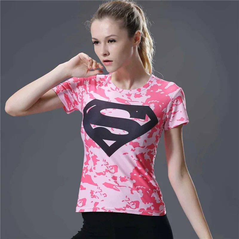 Captain America Spiderman Batman Superman Tee Shirt Femme Fitness Tight Compression Shirt Female Short Sleeve Summer Top T-shir
Captain America Spiderman Batman Superman Tee Shirt Femme Fitness Tight Compression Shirt Female Short Sleeve Summer Top T-shir