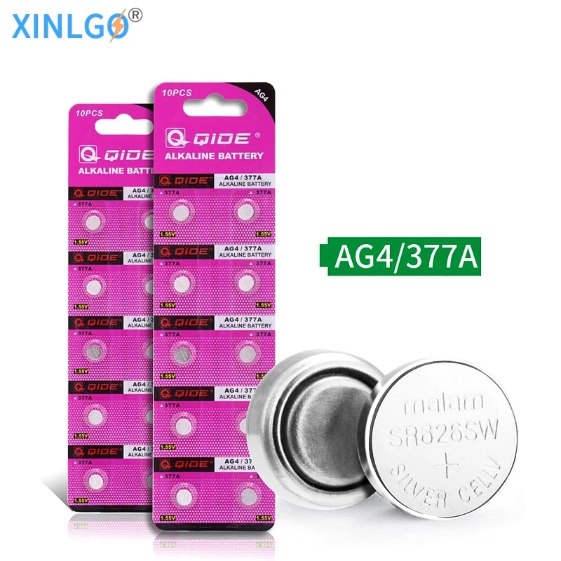 20pcs/lot SR626SW 377 AG4 LR626 Watch Battery Button Cell Alkaline for Calculator Toy Children Book
20pcs/lot SR626SW 377 AG4 LR626 Watch Battery Button Cell Alkaline for Calculator Toy Children Book