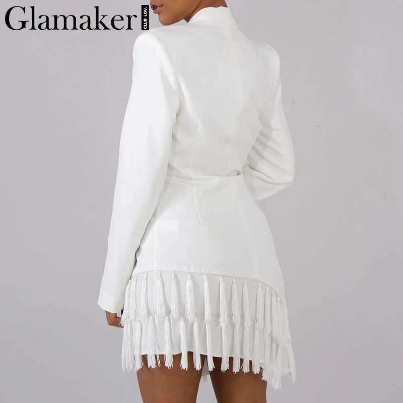 ladies white blazer dress