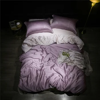 Luxury 80S Tencel Super Silky Soft Bedding Set Embroidery Duvet Cover Set Bed Sheet Pillowcases Queen King Size 4Pcs Quilt Cover
Luxury 80S Tencel Super Silky Soft Bedding Set Embroidery Duvet Cover Set Bed Sheet Pillowcases Queen King Size 4Pcs Quilt Cover