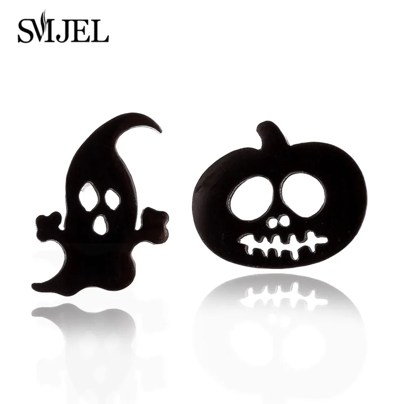 SMJEL Punk Halloween Pumpkin Earrings for Women Stainless Steel Earrings Black Small Ghost Stud Earrings Piercing Bijoux
SMJEL Punk Halloween Pumpkin Earrings for Women Stainless Steel Earrings Black Small Ghost Stud Earrings Piercing Bijoux