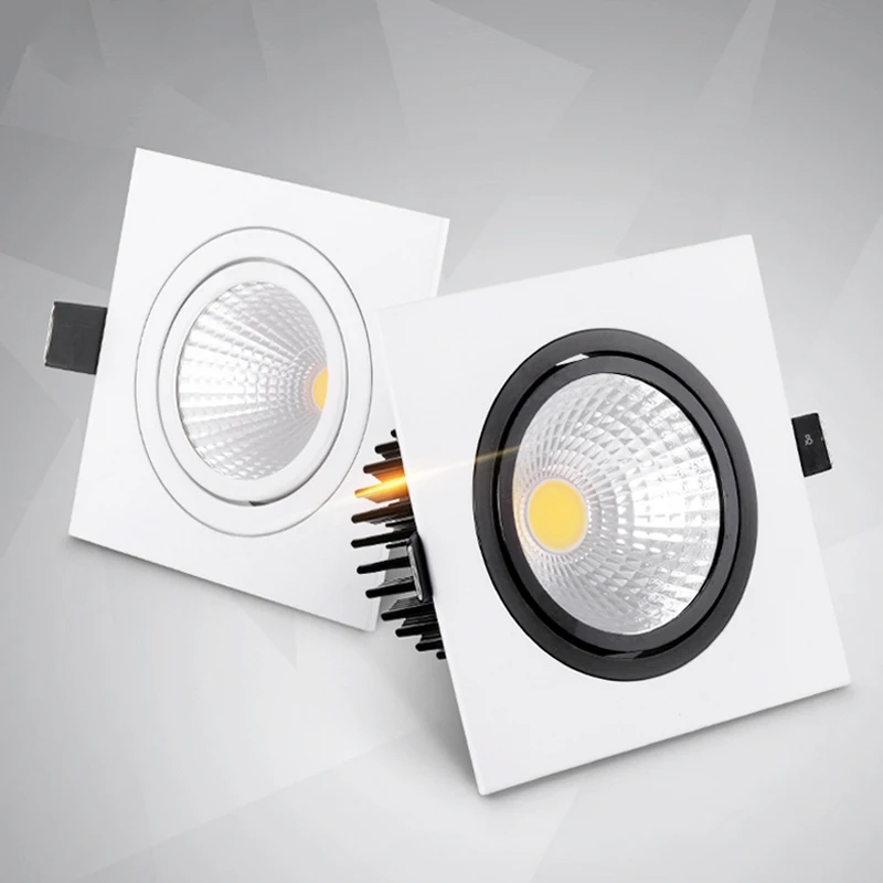 Super Bright Square COB LED Recessed Downlight 6w 9w 12w hkosm Ceiling Spot Lamp AC 110v 220V Home Decor white body
Super Bright Square COB LED Recessed Downlight 6w 9w 12w hkosm Ceiling Spot Lamp AC 110v 220V Home Decor white body