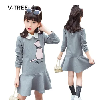V-TREE New Autumn Girls Dress Full Sleeve Teenage Girls Dress Kids School Girls Uniform Children Princess Dress 3-12 Year
V-TREE New Autumn Girls Dress Full Sleeve Teenage Girls Dress Kids School Girls Uniform Children Princess Dress 3-12 Year