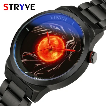 New Unique Designer Men's Wristwatches Stryve Brand Fashion Quartz Waterproof Luxury Black Steel Watch For Men relogio masculino
New Unique Designer Men's Wristwatches Stryve Brand Fashion Quartz Waterproof Luxury Black Steel Watch For Men relogio masculino