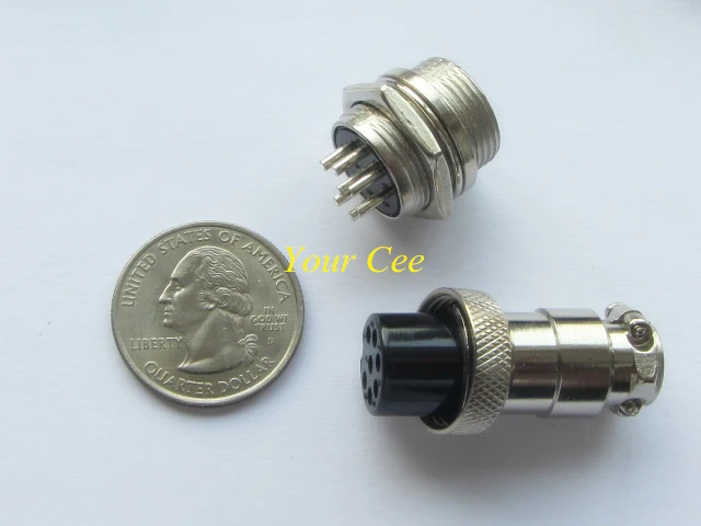GX16-7P GX16 7P Diameter 16mm Male & Female Screw Type Electrical Plug Connector Socket Wire Panel Connector Circular
GX16-7P GX16 7P Diameter 16mm Male & Female Screw Type Electrical Plug Connector Socket Wire Panel Connector Circular