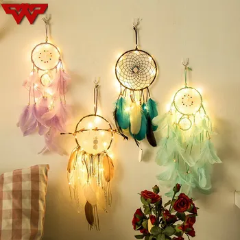 20 Led String Lights Creative Handmade Indian Fancy Dream Catcher Holiday Home Party Decor Gift Feather Wind Chimes
20 Led String Lights Creative Handmade Indian Fancy Dream Catcher Holiday Home Party Decor Gift Feather Wind Chimes