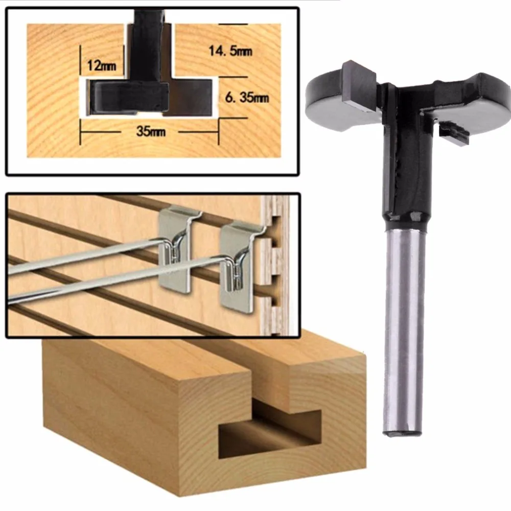 1pc 1/4'' Shank Straight T-Track T-Slot Router Bits Milling Corner Woodworking Cutter Tool Solid Hardened Steel
1pc 1/4'' Shank Straight T-Track T-Slot Router Bits Milling Corner Woodworking Cutter Tool Solid Hardened Steel