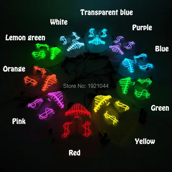YEAHUI EL New Style 10Colors Select EL Glowing US Dollar Party Mask EL Wire Mask Halloween Mask Decoration Voice Controller
YEAHUI EL New Style 10Colors Select EL Glowing US Dollar Party Mask EL Wire Mask Halloween Mask Decoration Voice Controller