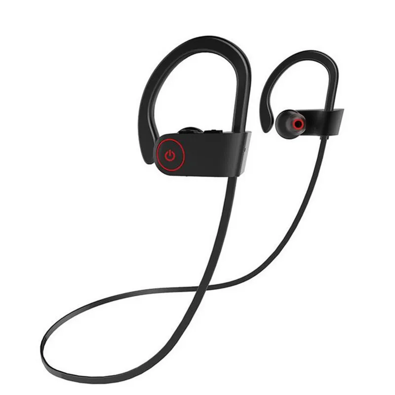 U8 Bluetooth Sweatproof Спорт гарнитура Handfree Беспроводной наушники с микрофоном спортивные