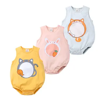 Summer Baby Bodysuit Cartoon Print Newborn Baby Clothes Cotton Sleeveless Toddler Jumpsuits Fashion Infant Costume1-12 Months
Summer Baby Bodysuit Cartoon Print Newborn Baby Clothes Cotton Sleeveless Toddler Jumpsuits Fashion Infant Costume1-12 Months