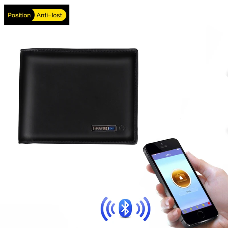 Men Genuine Leather Anti Lost Intelligent Bluetooth Smart Wallet Men GPS Locator Luxury Brand Wallet male
Men Genuine Leather Anti Lost Intelligent Bluetooth Smart Wallet Men GPS Locator Luxury Brand Wallet male