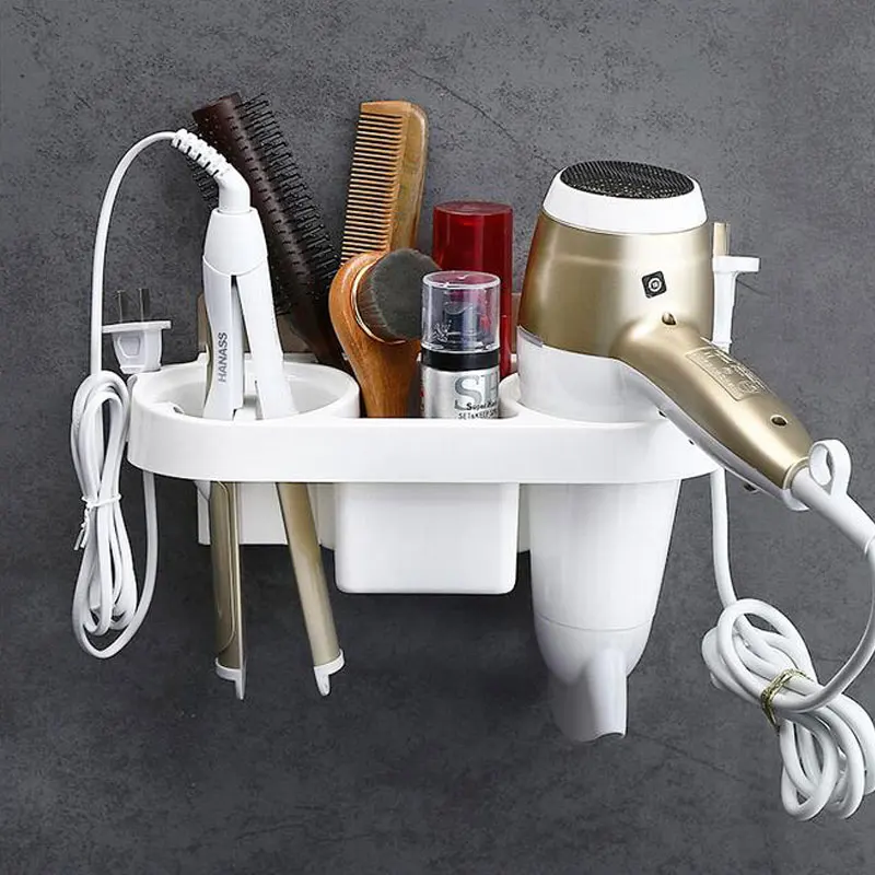 Hair Dryer Holder Wall Mount Plastic Bathroom Rack Storage Organizer Shelf Racks Shelves For Shampoo Hanging Shower Rack
Hair Dryer Holder Wall Mount Plastic Bathroom Rack Storage Organizer Shelf Racks Shelves For Shampoo Hanging Shower Rack