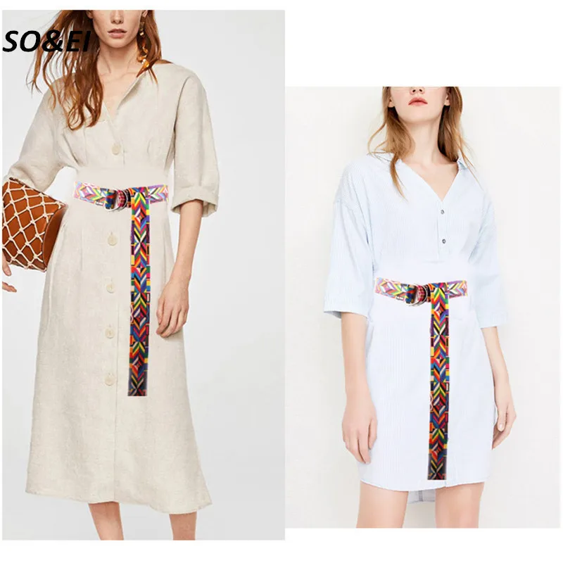 SOEI Vintage Color Flower Canvas Belts For Women Double Ring Buckle Women Belt With High Quality Luxury Design Brand Women Strap
SOEI Vintage Color Flower Canvas Belts For Women Double Ring Buckle Women Belt With High Quality Luxury Design Brand Women Strap