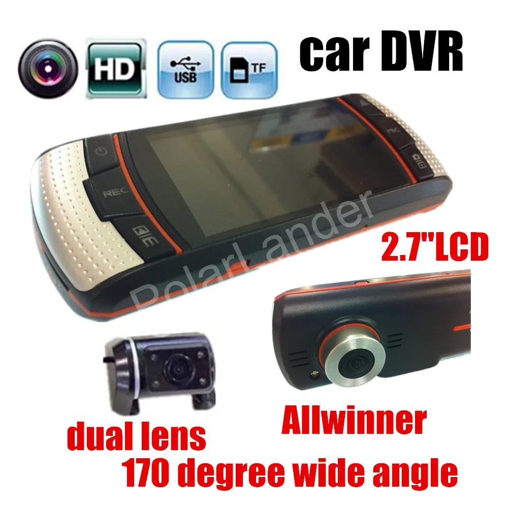 A1 Dual Lens Car DVR Allwinner Chipset FullHD 1080P Dual Camera with GPS Logger Car Video Recorder Night Vision Dash Cam
A1 Dual Lens Car DVR Allwinner Chipset FullHD 1080P Dual Camera with GPS Logger Car Video Recorder Night Vision Dash Cam