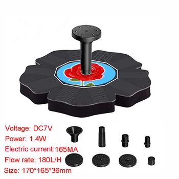 Solar Fountain Water Pump Kit Power Solar Pump Pool Pond Diving Waterfall Floating Solar Panel Water Fountain For Garden
Solar Fountain Water Pump Kit Power Solar Pump Pool Pond Diving Waterfall Floating Solar Panel Water Fountain For Garden