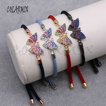 8Pcs fashion Butterfly charms bracelet Mix color charms Rope bracelet Fashion wholesale jewelry Gift for lady 4668
8Pcs fashion Butterfly charms bracelet Mix color charms Rope bracelet Fashion wholesale jewelry Gift for lady 4668