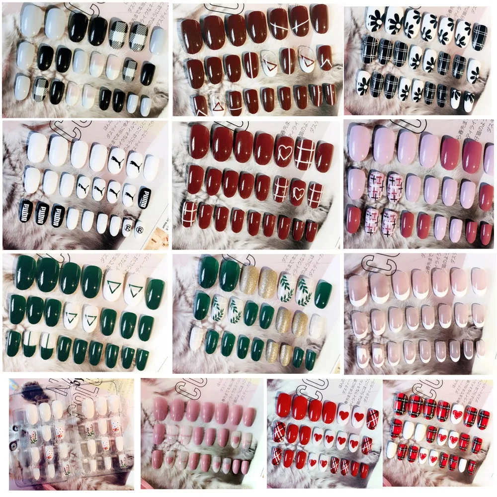 Anmas rucci 24 PCS Press-on Pre Design False Nail Tips With Adhesive Sticker 13 Styles
Anmas rucci 24 PCS Press-on Pre Design False Nail Tips With Adhesive Sticker 13 Styles