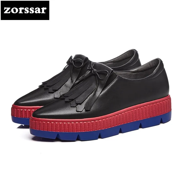 {Zorssar} 2018 New Fashion fringe Genuine Leather Flats platform Women shoes Casual Female Loafers women sneakers shoes
{Zorssar} 2018 New Fashion fringe Genuine Leather Flats platform Women shoes Casual Female Loafers women sneakers shoes