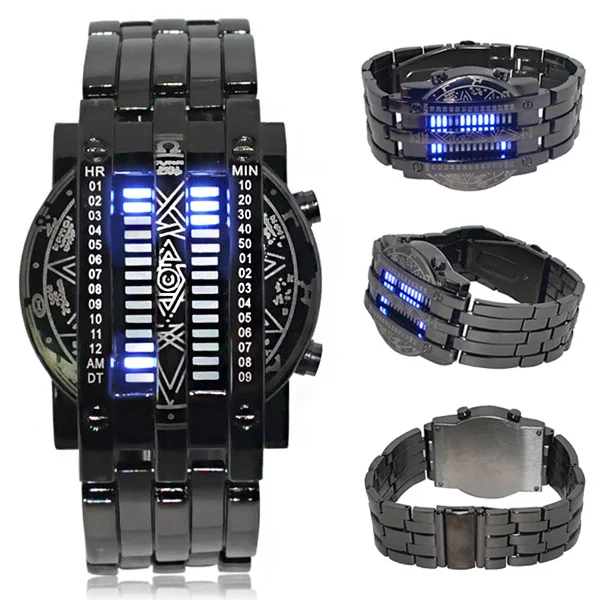 Luxfacigoo Men Sports Watches Fashion LED Binary Dual Row LightBlue Red Light Digital Watch TT@88
Luxfacigoo Men Sports Watches Fashion LED Binary Dual Row LightBlue Red Light Digital Watch TT@88
