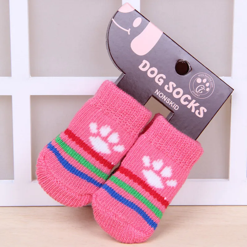 Hot Selling 4 PCS/set Small Pet Dog Doggy Shoes Lovely Soft Warm Knitted Socks Clothes Apparels For S-L Random Color
Hot Selling 4 PCS/set Small Pet Dog Doggy Shoes Lovely Soft Warm Knitted Socks Clothes Apparels For S-L Random Color