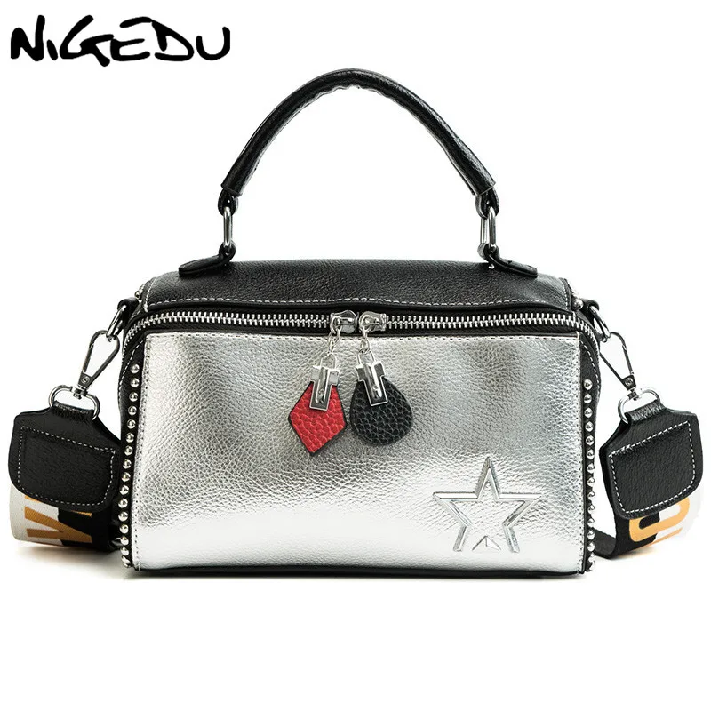 Luxury handbags women bags designer shoulder bags Fashion rivets Wide Strap Boston bag patchwork crossbody bags for women Totes
Luxury handbags women bags designer shoulder bags Fashion rivets Wide Strap Boston bag patchwork crossbody bags for women Totes