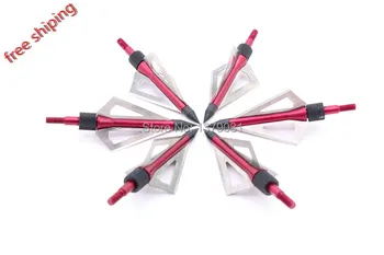 hunting broadhead 6pcs arrow tips 2'' cut steel aluminum archery arrowhead 100grain fit compound bow or crossbow
hunting broadhead 6pcs arrow tips 2'' cut steel aluminum archery arrowhead 100grain fit compound bow or crossbow