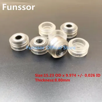 xtreme mini wheel Polycarbonate clear For opensource linear v slot system With 5MM inner Bore Bearings
xtreme mini wheel Polycarbonate clear For opensource linear v slot system With 5MM inner Bore Bearings