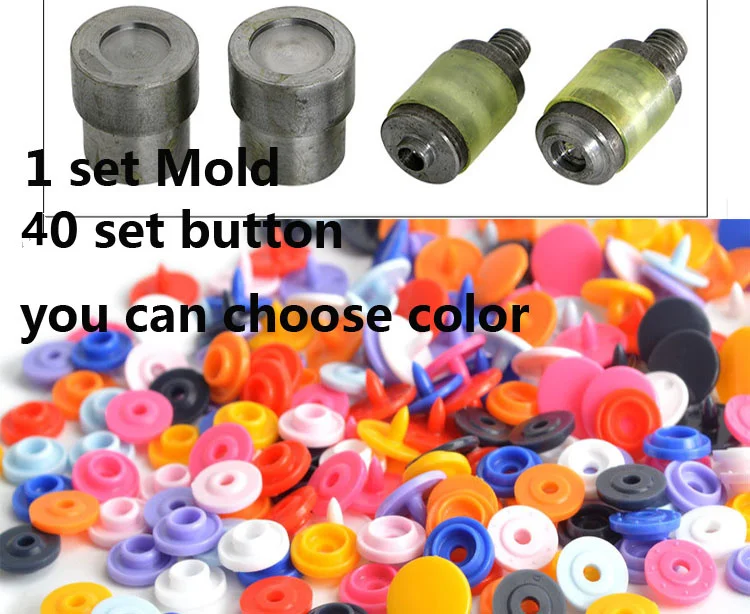 T3 Plastic Snap Button Dies Manual Install Tool Mold for Hand Press Green Machine +40 pcs colorful Plastic Snap button
T3 Plastic Snap Button Dies Manual Install Tool Mold for Hand Press Green Machine +40 pcs colorful Plastic Snap button