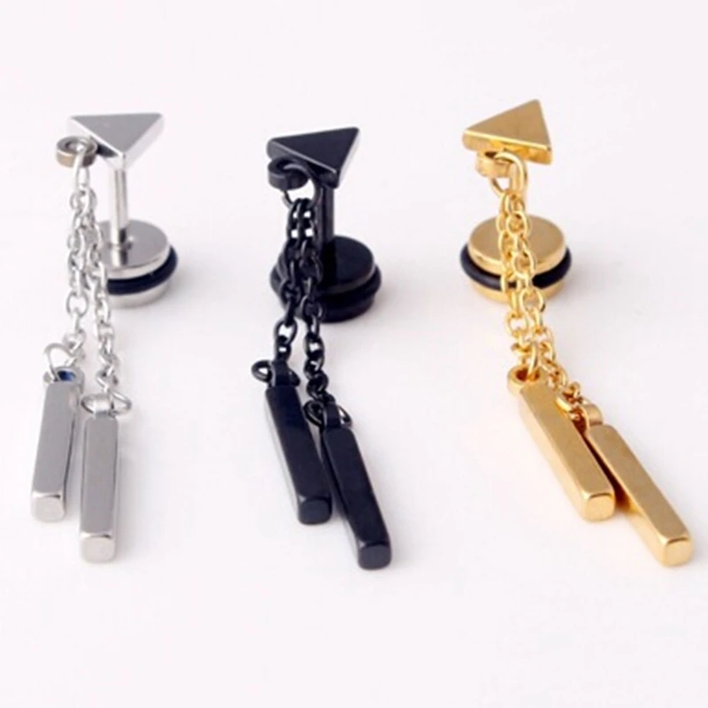 1 Piece High Quality Punk Titanium Steel Rubber Circle Dumbbell Men Screw Back Stud Earrings
1 Piece High Quality Punk Titanium Steel Rubber Circle Dumbbell Men Screw Back Stud Earrings