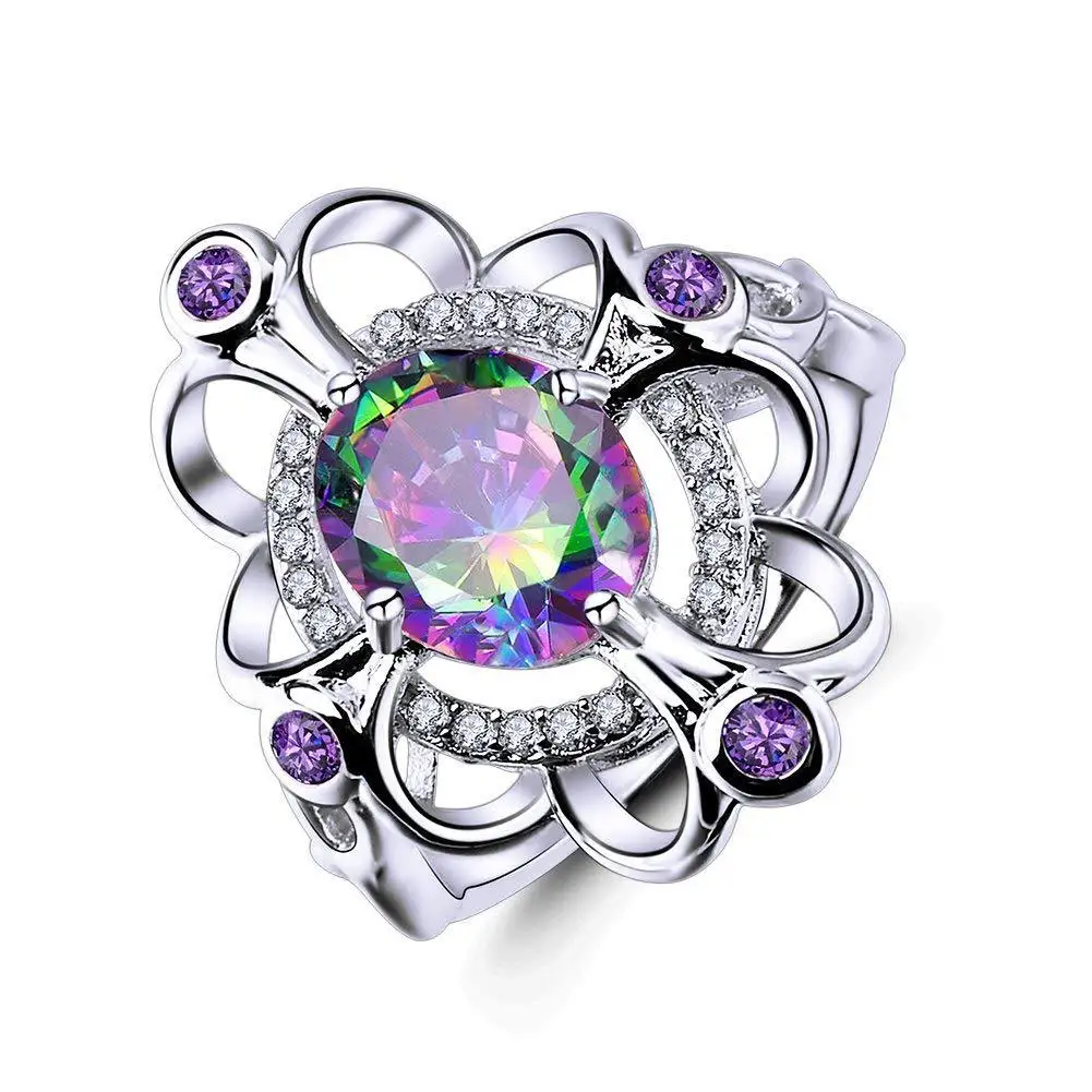 2018 New Fashion Colorful Stone Flower Rings for Women Euramerican Creative Zirconia Engagement Wedding Rings Bride Jewelry anel
2018 New Fashion Colorful Stone Flower Rings for Women Euramerican Creative Zirconia Engagement Wedding Rings Bride Jewelry anel