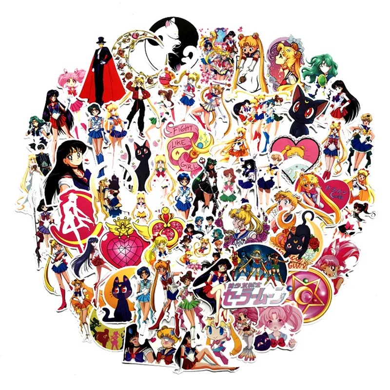 75 Pcs Cartoon Anime Sailor Moon Stickers For Notebook PC Skateboard Bicycle Car Motorcycle DIY Waterproof Toy Decal Sticker
75 Pcs Cartoon Anime Sailor Moon Stickers For Notebook PC Skateboard Bicycle Car Motorcycle DIY Waterproof Toy Decal Sticker