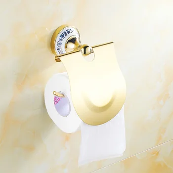 Gold Toilet Paper Holder with diamond Roll Holder Tissue Holder Solid Brass Bathroom Accessories Products Paper Hanger
Gold Toilet Paper Holder with diamond Roll Holder Tissue Holder Solid Brass Bathroom Accessories Products Paper Hanger