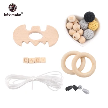 Let's Make 1set Bat Wooden Teether Crochet Beads Food Grade Wood Letters Custom Name Teething Toys Ecofriendly Baby Products
Let's Make 1set Bat Wooden Teether Crochet Beads Food Grade Wood Letters Custom Name Teething Toys Ecofriendly Baby Products