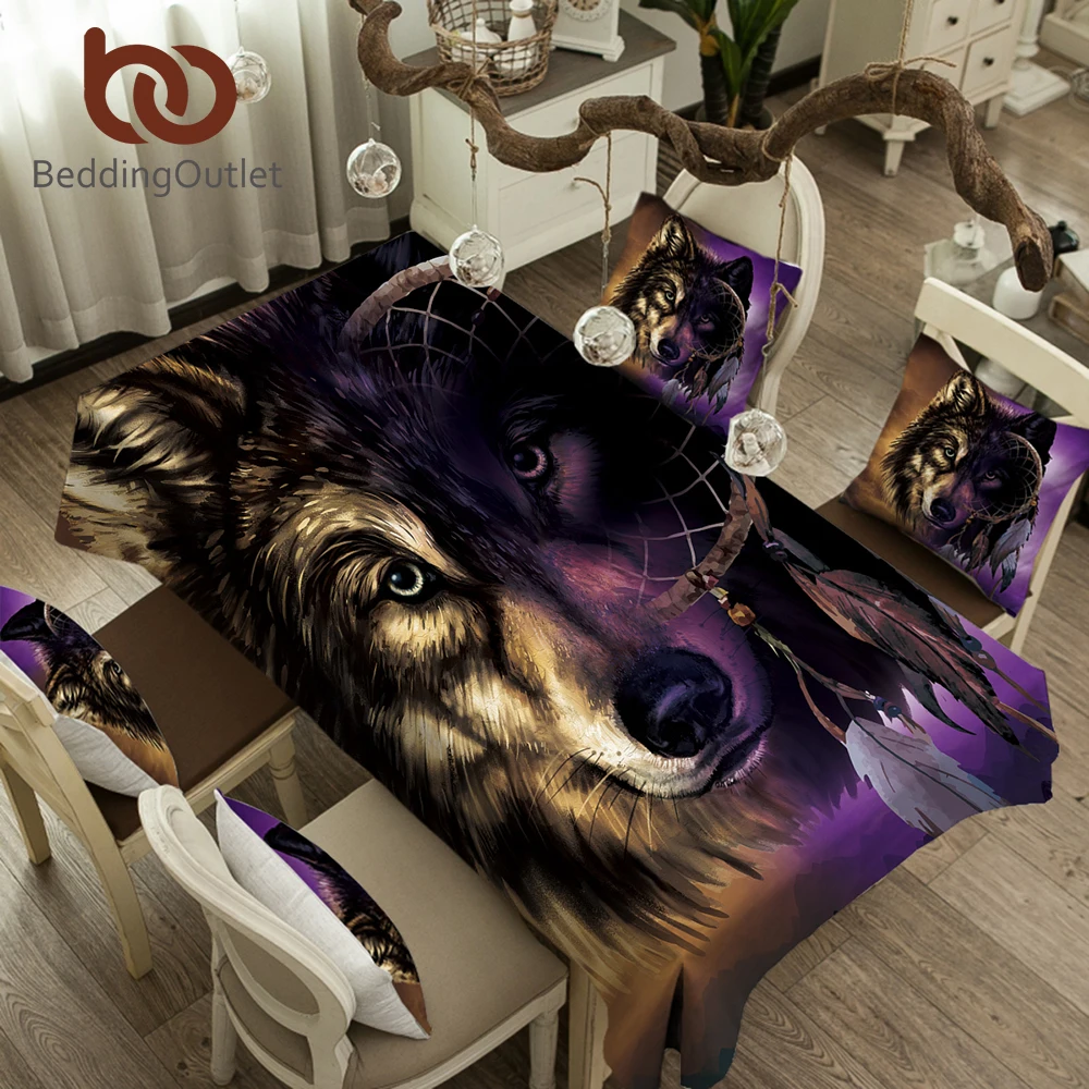 BeddingOutlet Wolf Tablecloth Dreamcatcher Waterproof Table Cloth Vivid Animal Table Cover Purple Brown Home Decor 5 Sizes
BeddingOutlet Wolf Tablecloth Dreamcatcher Waterproof Table Cloth Vivid Animal Table Cover Purple Brown Home Decor 5 Sizes