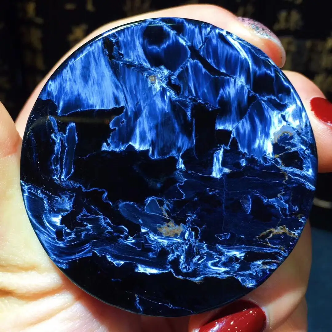 Certificate Genuine Natural Blue Pietersite Pendant Woman Man 50.5x7.8mm Round Bead Namibia Fashion Jewelry Pendant
Certificate Genuine Natural Blue Pietersite Pendant Woman Man 50.5x7.8mm Round Bead Namibia Fashion Jewelry Pendant