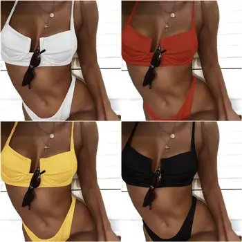 Bikini Women Female Two Piece Swimwear Solid steel holder Push Up Sexy Swimsuite
Bikini Women Female Two Piece Swimwear Solid steel holder Push Up Sexy Swimsuite