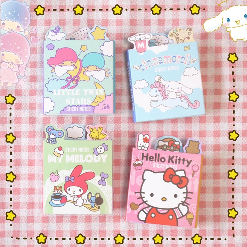 Hello Kitty Twin Stars 6 Folding Memo Pad Sticky Notes Kawaii Stationery Planner Notepad Paper Bookmarks School Office Supply
Hello Kitty Twin Stars 6 Folding Memo Pad Sticky Notes Kawaii Stationery Planner Notepad Paper Bookmarks School Office Supply