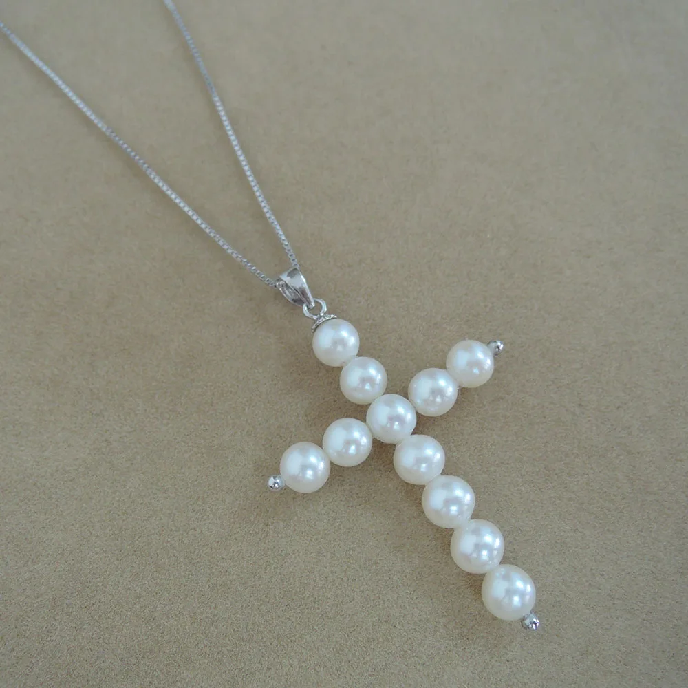100% nature freshwater AAAAA pearl pendant necklace with 925 silver chain-cross shape-high quality perfect round pearl
100% nature freshwater AAAAA pearl pendant necklace with 925 silver chain-cross shape-high quality perfect round pearl