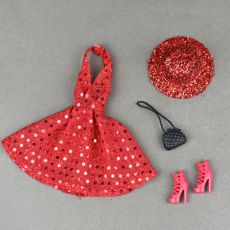 Dress + Hat + shoes + bag /set Fashion Dress Clothing Gown Outfit Clothes For 1/6 Toy Barbie blythe Fr2 Xinyi Doll Baby Toy
Dress + Hat + shoes + bag /set Fashion Dress Clothing Gown Outfit Clothes For 1/6 Toy Barbie blythe Fr2 Xinyi Doll Baby Toy