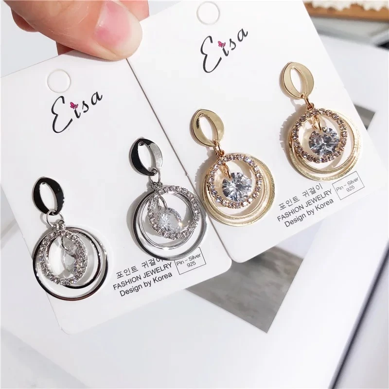 New Trendy Rhinestone Stud Earrings Luxury Cubic Zircon Romantic Crystal Stud Earrings For Women Girls Jewelry Wholesale
New Trendy Rhinestone Stud Earrings Luxury Cubic Zircon Romantic Crystal Stud Earrings For Women Girls Jewelry Wholesale