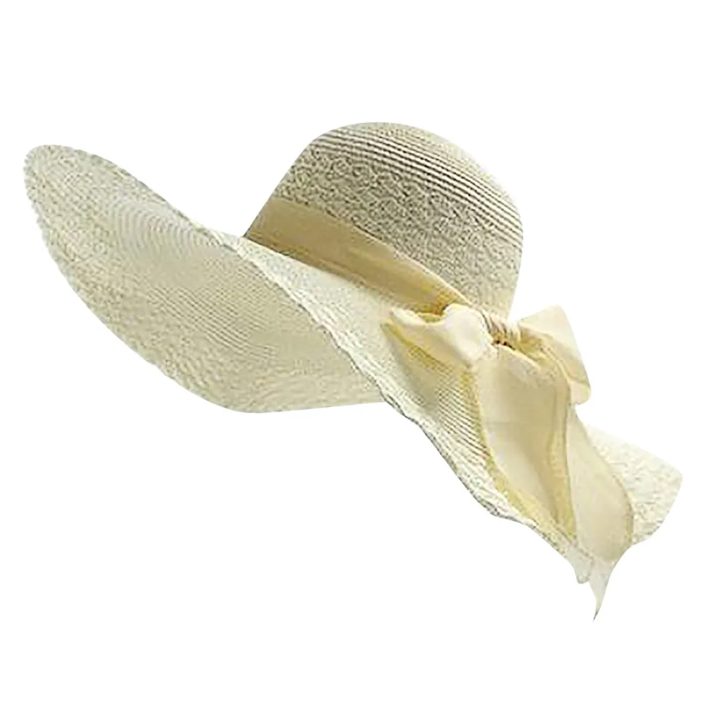 Summer Hats For Women Fashion Straw Woven Sun Hats Floppy Wide Brim Hat Causal Beach Cap Bow Solid Color Caps Chapeu Feminino *
Summer Hats For Women Fashion Straw Woven Sun Hats Floppy Wide Brim Hat Causal Beach Cap Bow Solid Color Caps Chapeu Feminino *