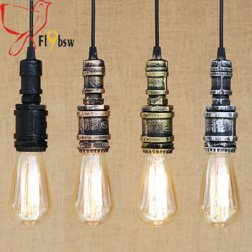 Nordic Loft Industrial iron Water pipe retro pendant lamp 4 colors E27 edison bulb Vintage hanging lamp for living room bedroom
Nordic Loft Industrial iron Water pipe retro pendant lamp 4 colors E27 edison bulb Vintage hanging lamp for living room bedroom