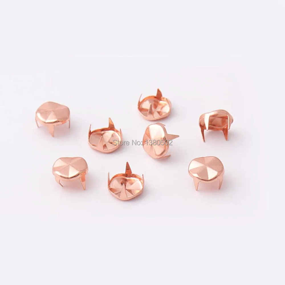 50pcs /lot rose gold color Four claw Stud Garment Rivets DIY Shoes Bag Decorative 9*5mm
50pcs /lot rose gold color Four claw Stud Garment Rivets DIY Shoes Bag Decorative 9*5mm