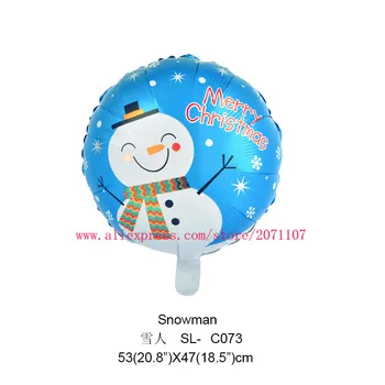 Lucky 30pcs/lot 45*45cm Round Christmas Day Balloon Snowman Inflatable Foil Helium Balloons Party Decorations Globos Classic Toy
Lucky 30pcs/lot 45*45cm Round Christmas Day Balloon Snowman Inflatable Foil Helium Balloons Party Decorations Globos Classic Toy