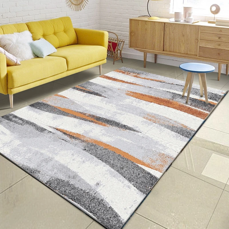 Nordic Minimalist Grey Orange Pattern Area Rug Living Room Sofa Coffee Table Large Carpet Bedroom Kids Tatami Non-Slip Floor Mat
Nordic Minimalist Grey Orange Pattern Area Rug Living Room Sofa Coffee Table Large Carpet Bedroom Kids Tatami Non-Slip Floor Mat